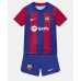 Günstige Barcelona Babykleidung Heim Fussballtrikot Kinder 2023-24 Kurzarm (+ kurze hosen)
